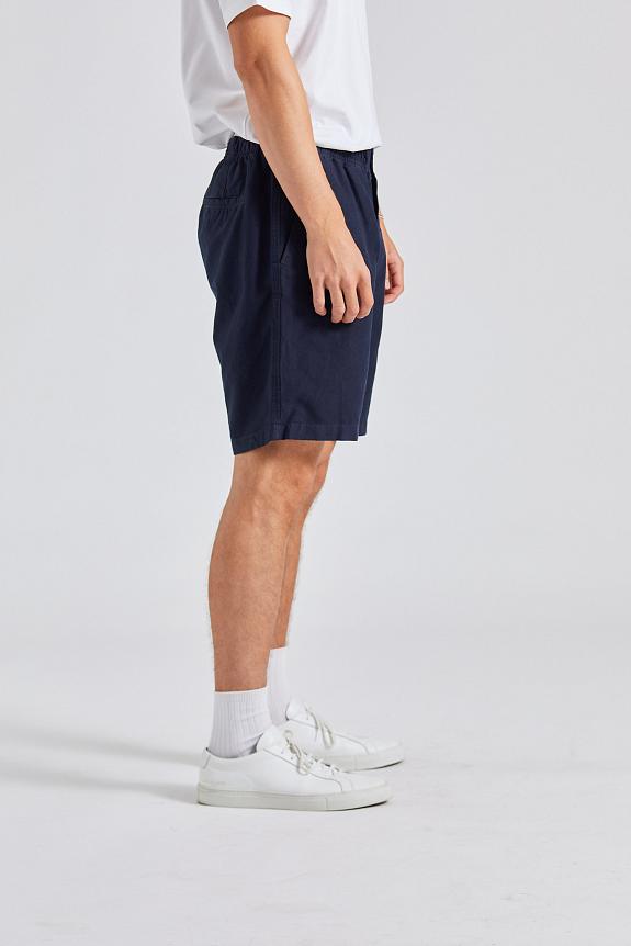 Norse Projects Ezra shorts cotton linen navy 