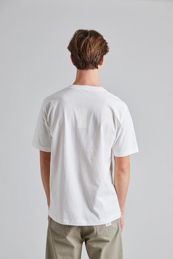Norse Projects Johannes Organic Norse Logo Print T-Shirt White-1