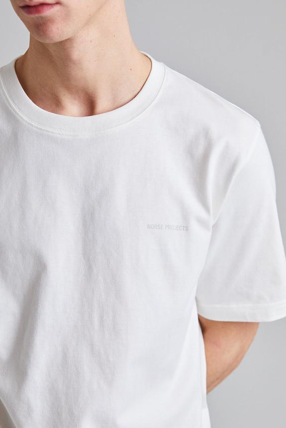 Norse Projects Johannes Organic Norse Logo Print T-Shirt White-2