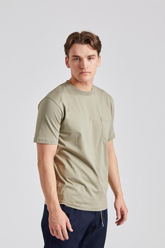 Norse Projects Johannes Organic Pocket T-Shirt Clay-2