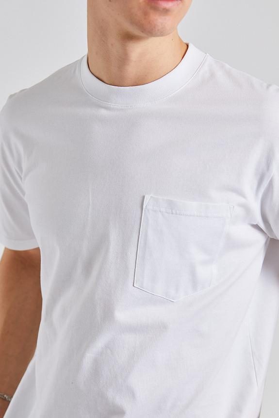 Norse Projects Johannes Standard Pocket SS White-1