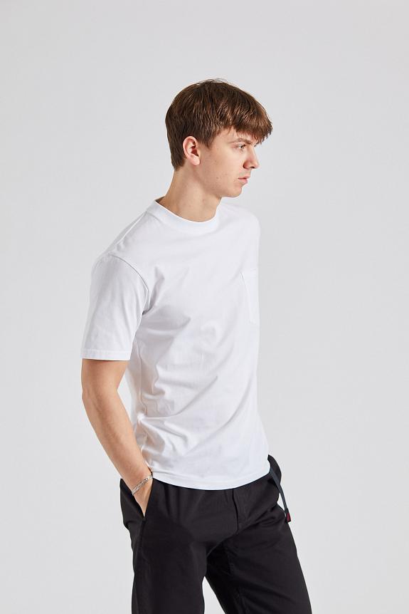 Norse Projects Johannes Standard Pocket SS White-3