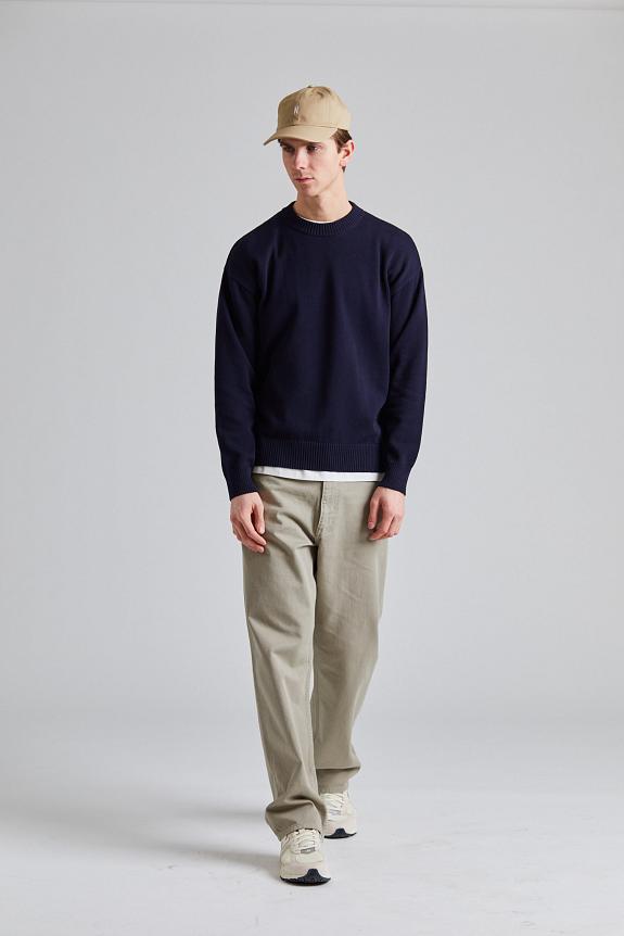 Norse Projects Jonas Cotton Sweater Dk Navy-2
