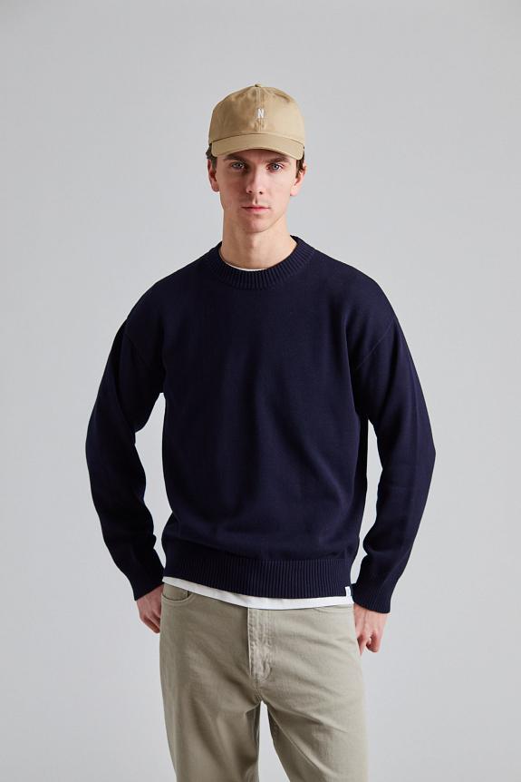 Norse Projects Jonas Cotton Sweater Dk Navy