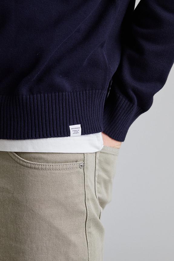 Norse Projects Jonas Cotton Sweater Dk Navy-4