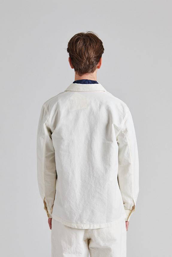 Norse Projects Julian Cotton Linen Overshirt Kit White-3