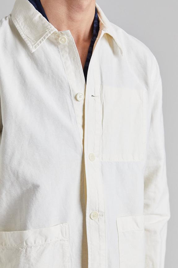Norse Projects Julian Cotton Linen Overshirt Kit White-6
