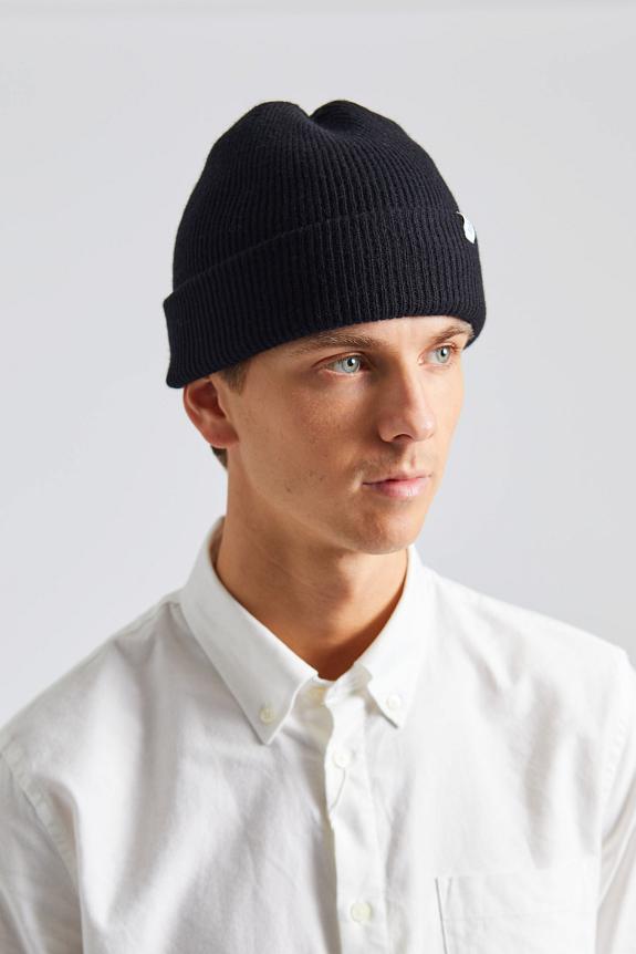 Merino Lambswool Beanie Black