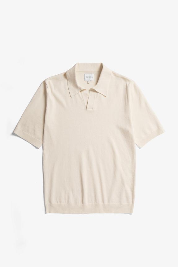 Norse Projects Leif Cotton Linen Polo Kit White-4