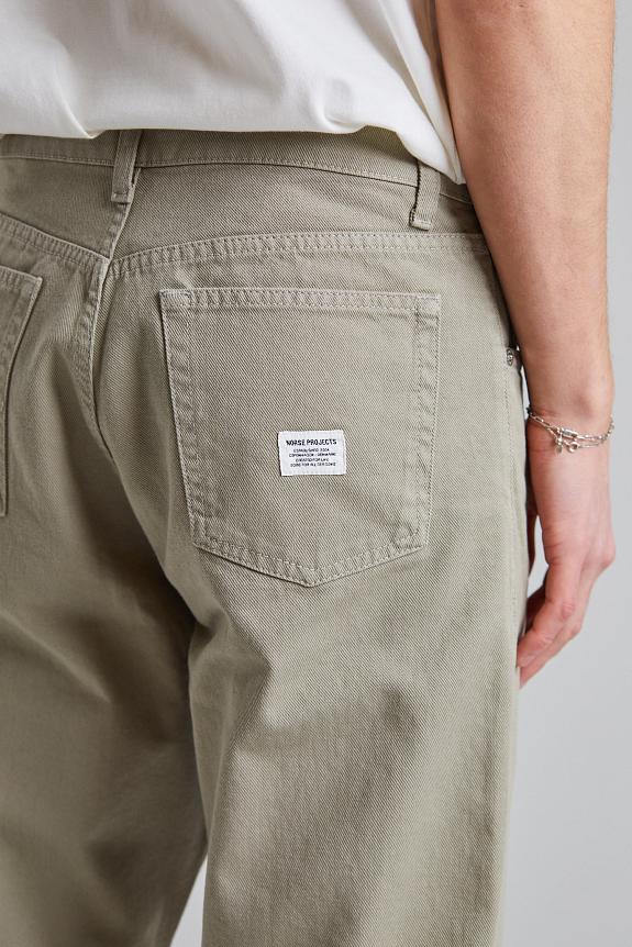 Norse Projects Mogens Relaxed 5 Pocket Heavy Twill Clay-4