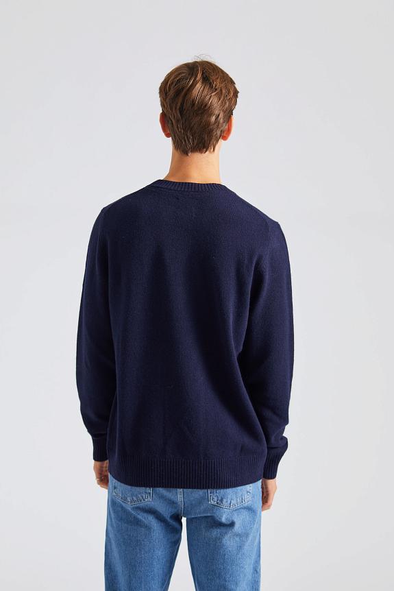 Norse Projects Norse Standard Merino Lambswool Sweater Dark Navy-2