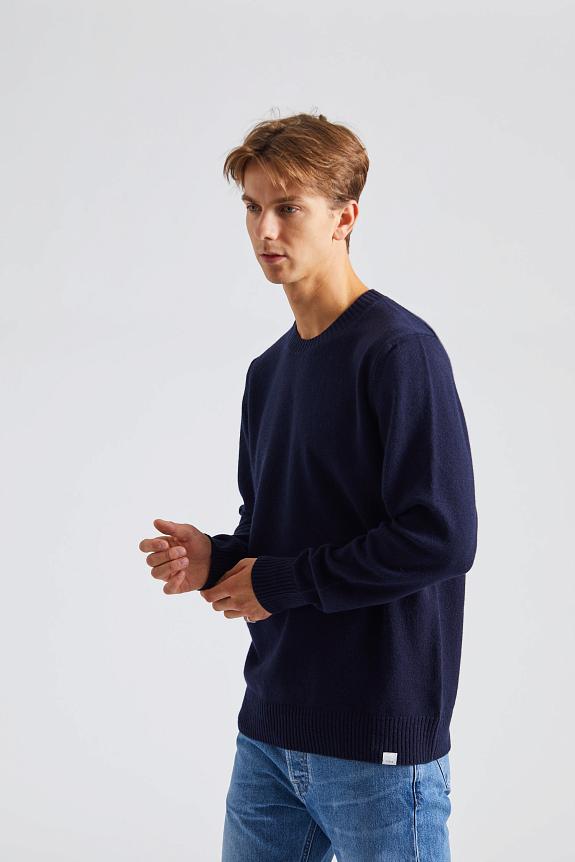 Norse Projects Norse Standard Merino Lambswool Sweater Dark Navy-3