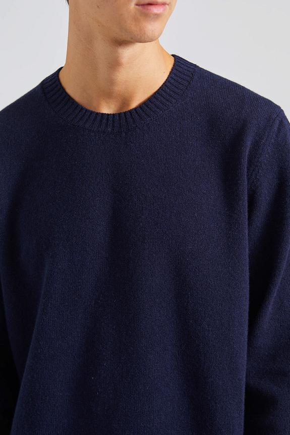 Norse Projects Norse Standard Merino Lambswool Sweater Dark Navy-4