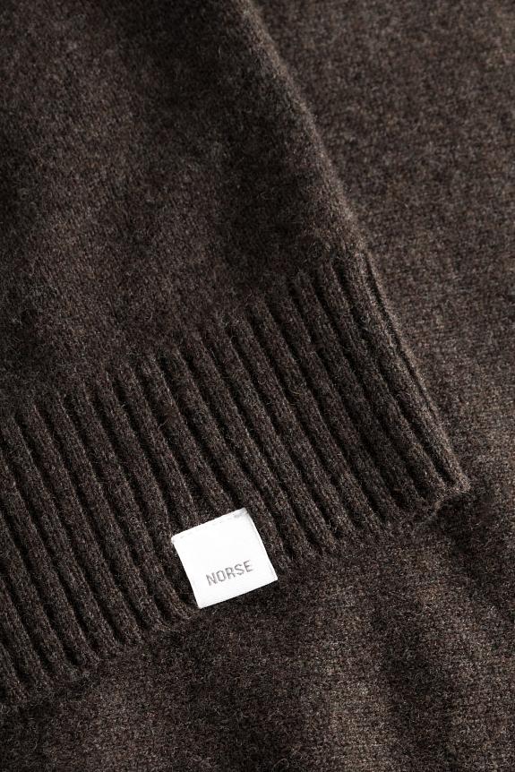 Norse Standard Merino Lambswool Sweater Heathland Brown 