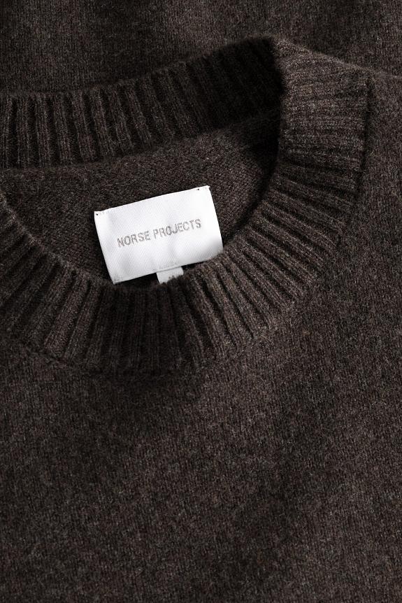 Norse Standard Merino Lambswool Sweater Heathland Brown 