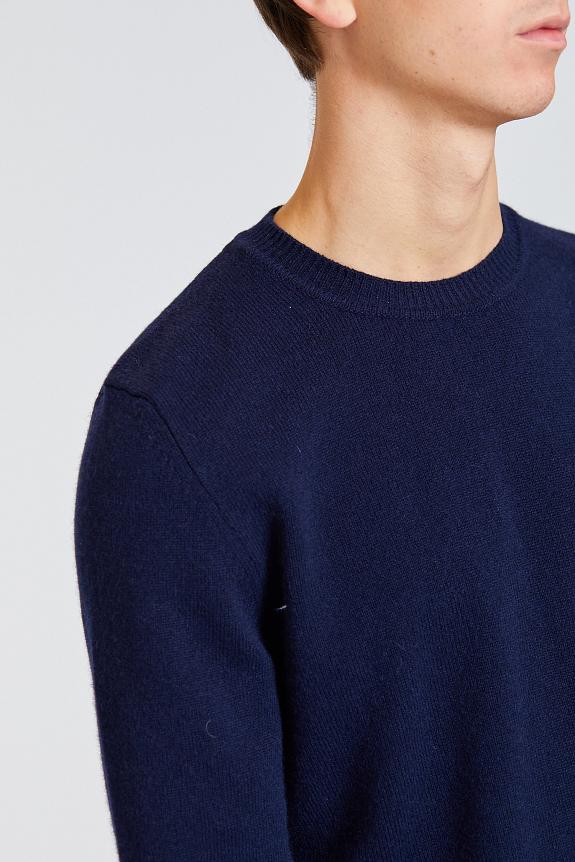 Norse Projects Sigfred Merino Lambswool Sweater Dark Navy-3