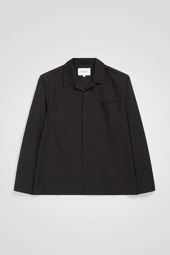 Norse Projects Carsten Solotex Twill Shirt LS Black