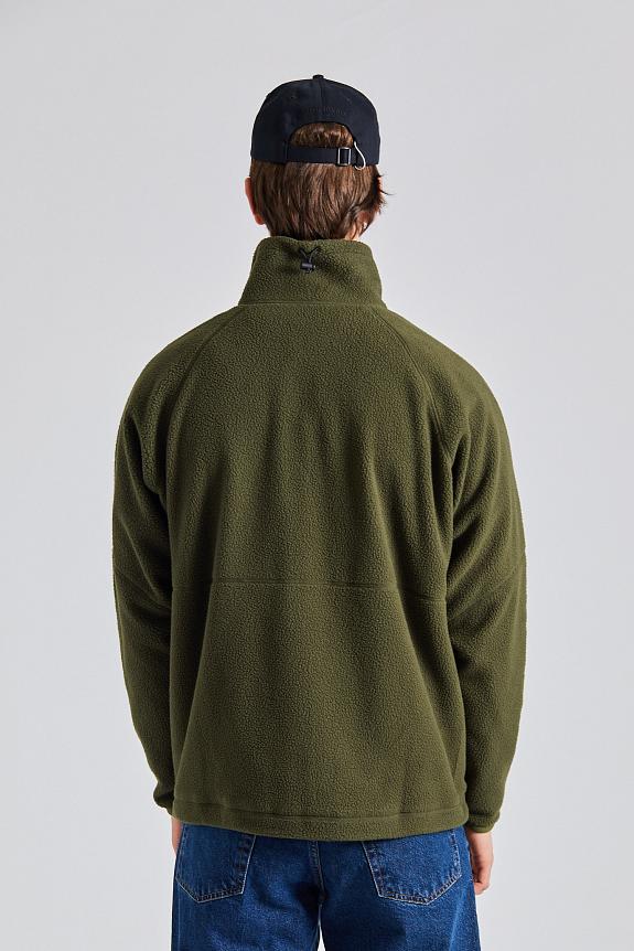 Norse Projects Tycho Pile Fleece Full Zip Jacket Ivy Green