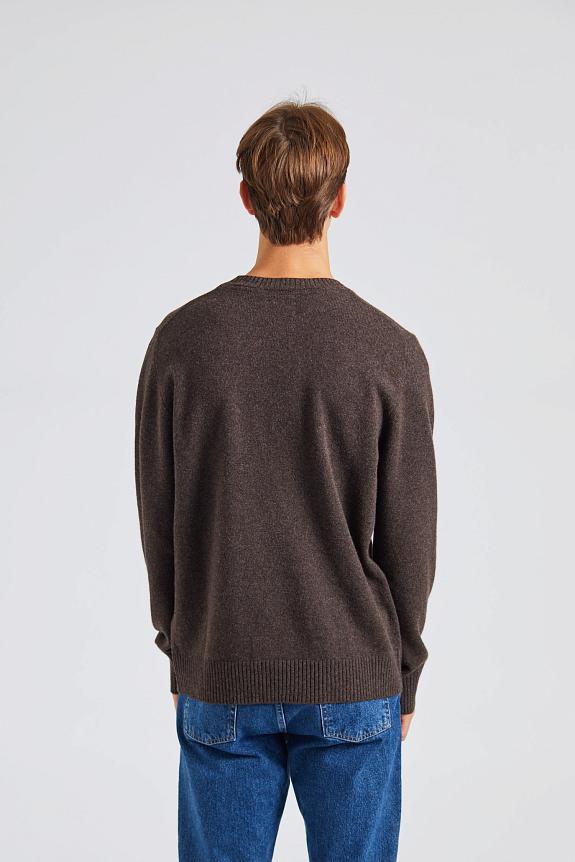 Norse Standard Merino Lambswool Sweater Heathland Brown 