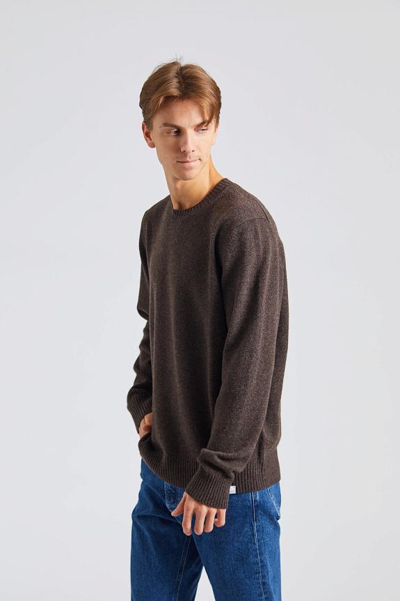 Norse Standard Merino Lambswool Sweater Heathland Brown 