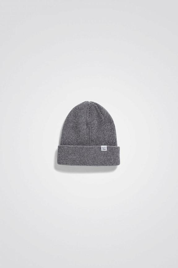 Merino Lambswool Beanie Grey Melange