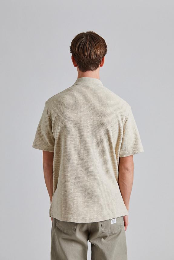 Norse Projects Gustav Crochet Jersey Shirt Oatmeal-2