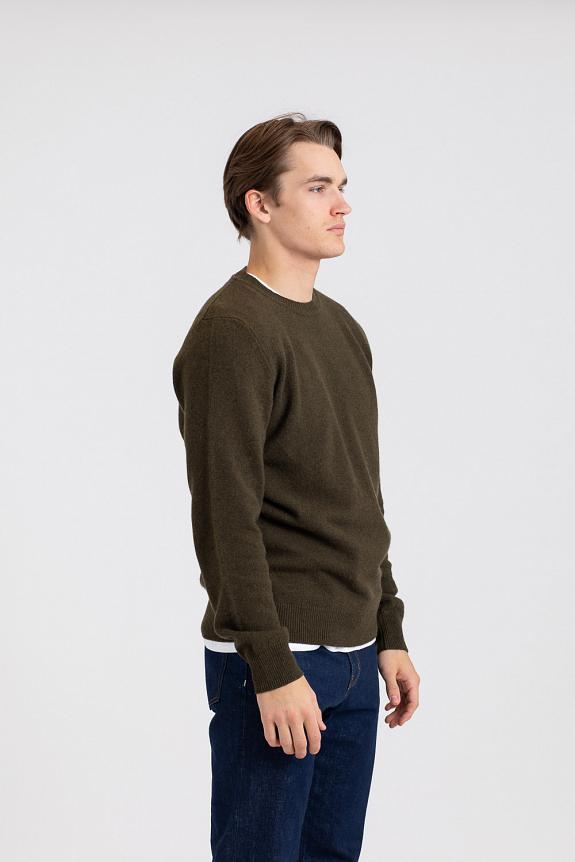 Norse Projects Sigfred Lambswool Dark Olive-2