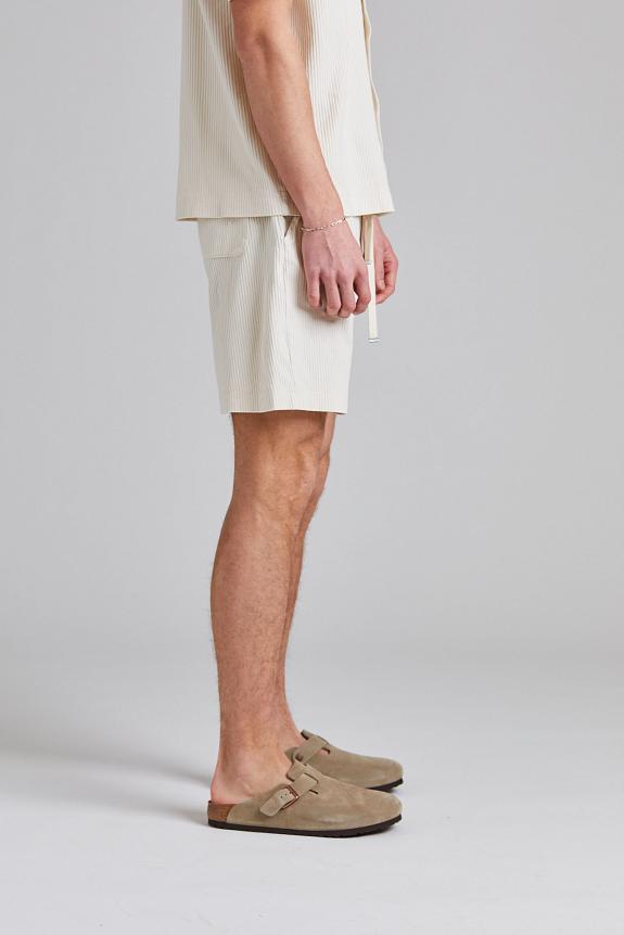 Onesto Rib Jersey Shorts Off White-2