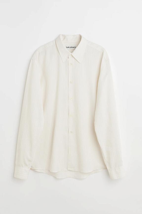 OUR LEGACY Beyond Shirt Cream Stripe-4