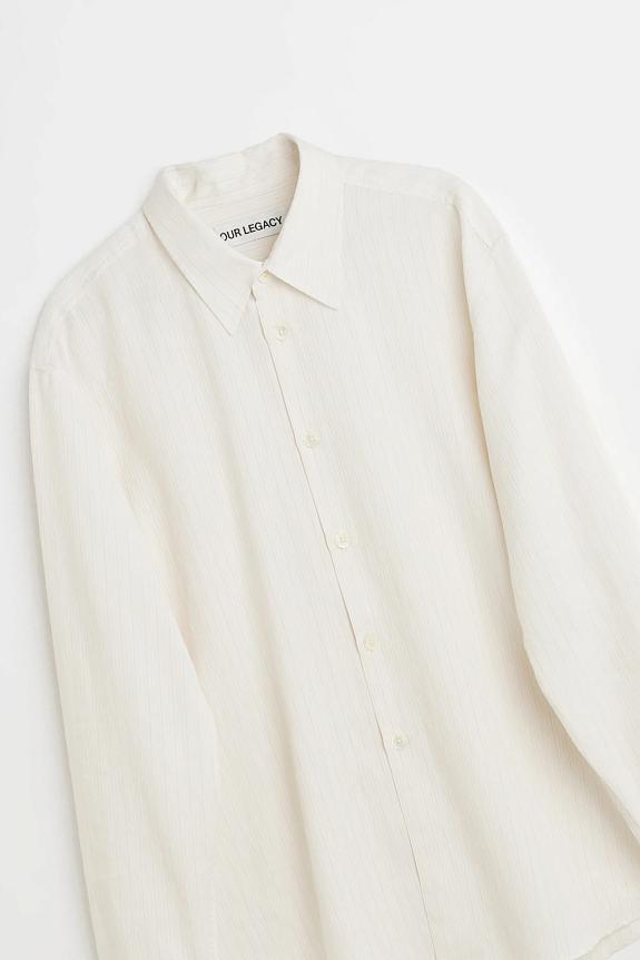 OUR LEGACY Beyond Shirt Cream Stripe-5