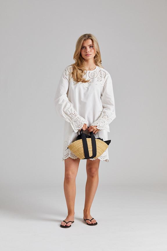 Once Untold Bea Shirt Dress White