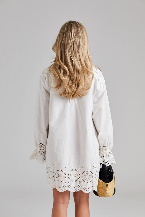 Once Untold Bea Shirt Dress White-2