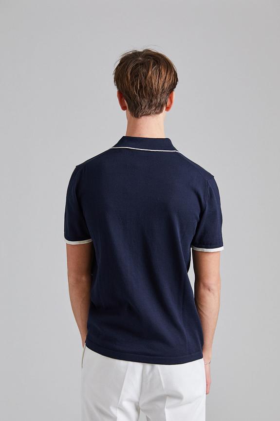 Onesto Contrast Polo Shirt Blue-2