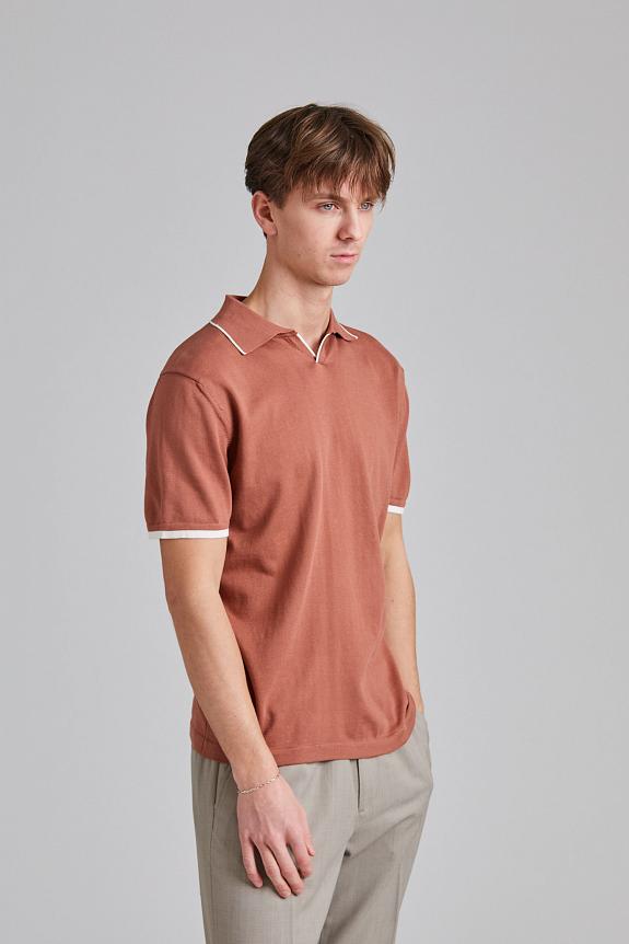 Onesto Contrast Polo Shirt Ocra-1