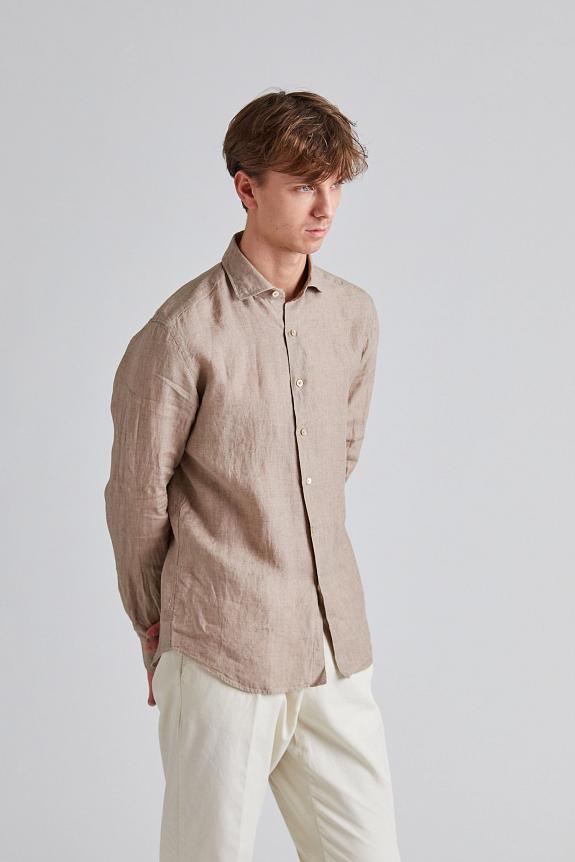 Onesto Linen Shirt Beige-1