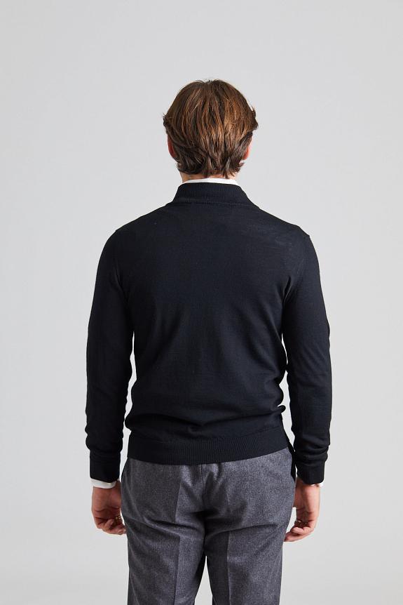 Onesto Merino Extrafine Half Zip Black-1