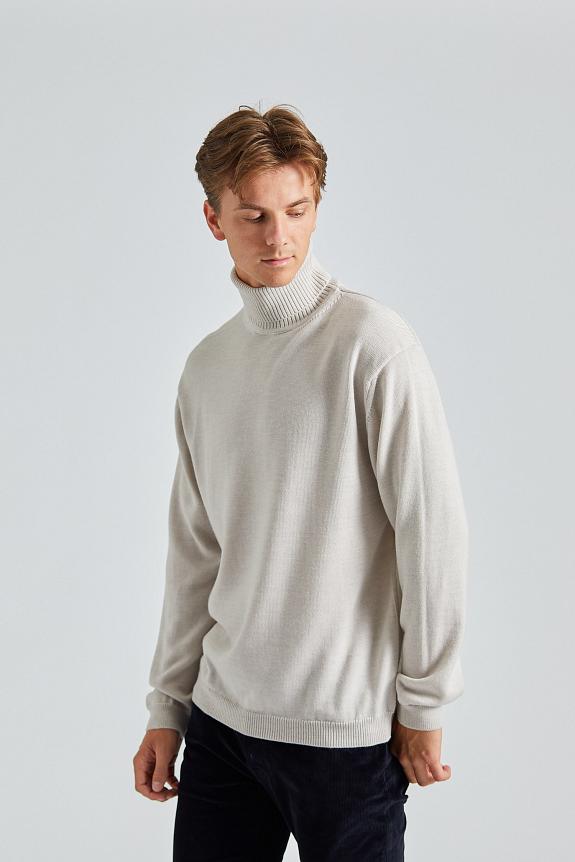 Onesto Merino Rollneck Beige-3