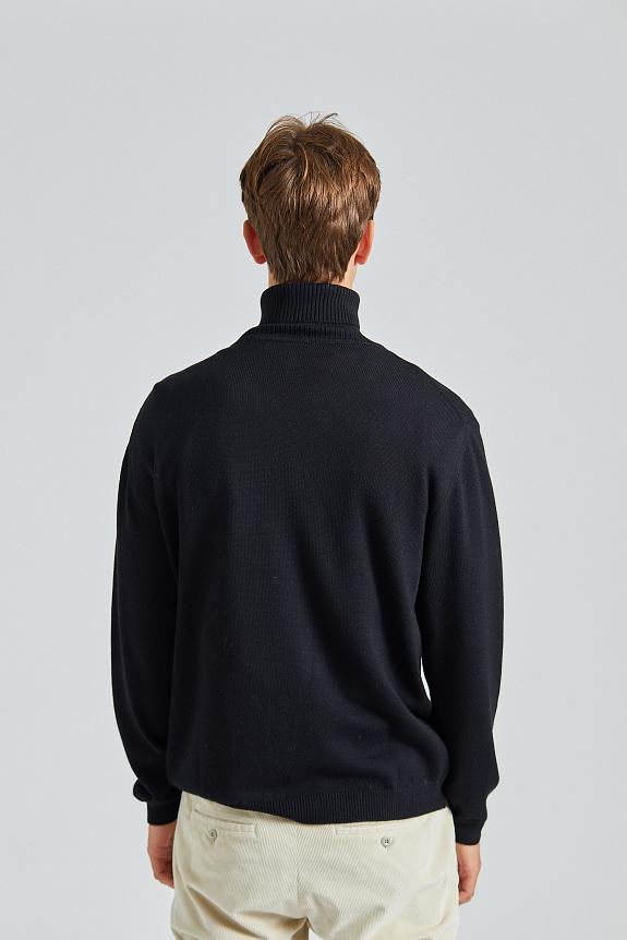 Onesto Merino Rollneck Black-2