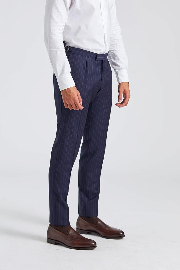 Onesto N.Siena Suit Navy Pinstripe-6