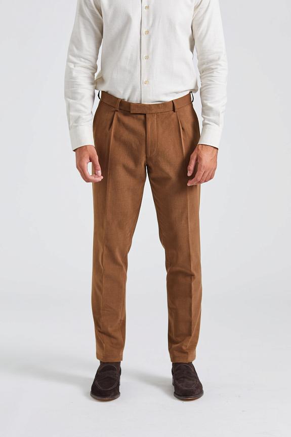 Onesto Parma Pant Brushed Cotton Golden Brown