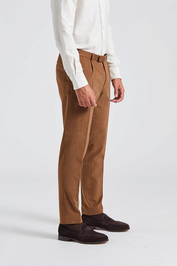 Onesto Parma Pant Brushed Cotton Golden Brown-1