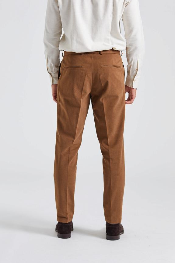 Onesto Parma Pant Brushed Cotton Golden Brown-3