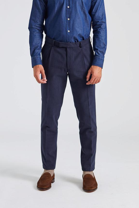 Onesto Parma Pant Brushed Cotton Navy