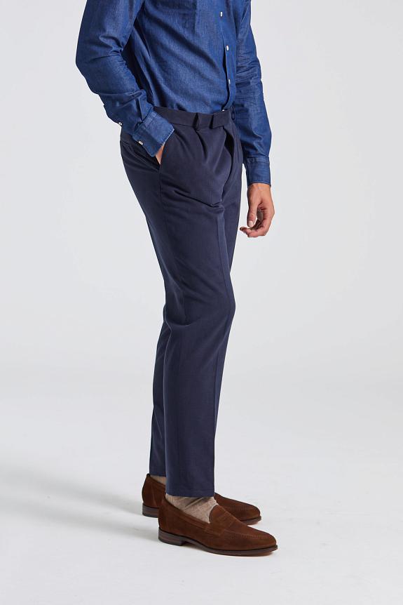 Onesto Parma Pant Brushed Cotton Navy-3