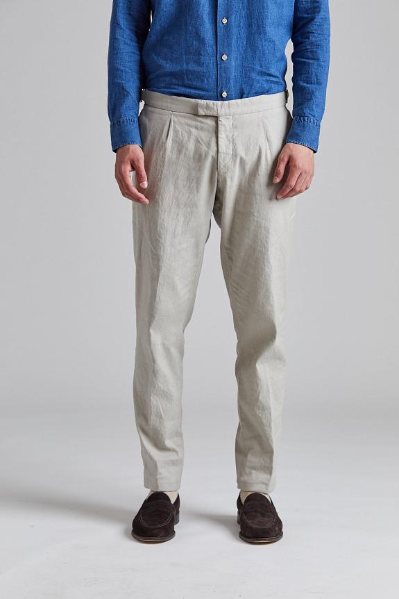Onesto Pisa Pant Kakhi Cotton/Linnen-1