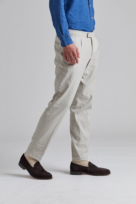 Onesto Pisa Pant Kakhi Cotton/Linnen-2