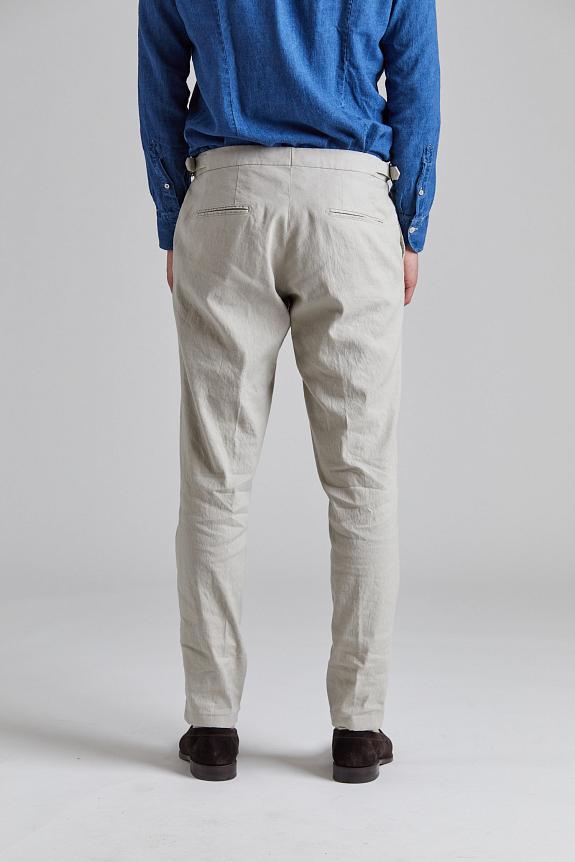 Onesto Pisa Pant Kakhi Cotton/Linnen-3