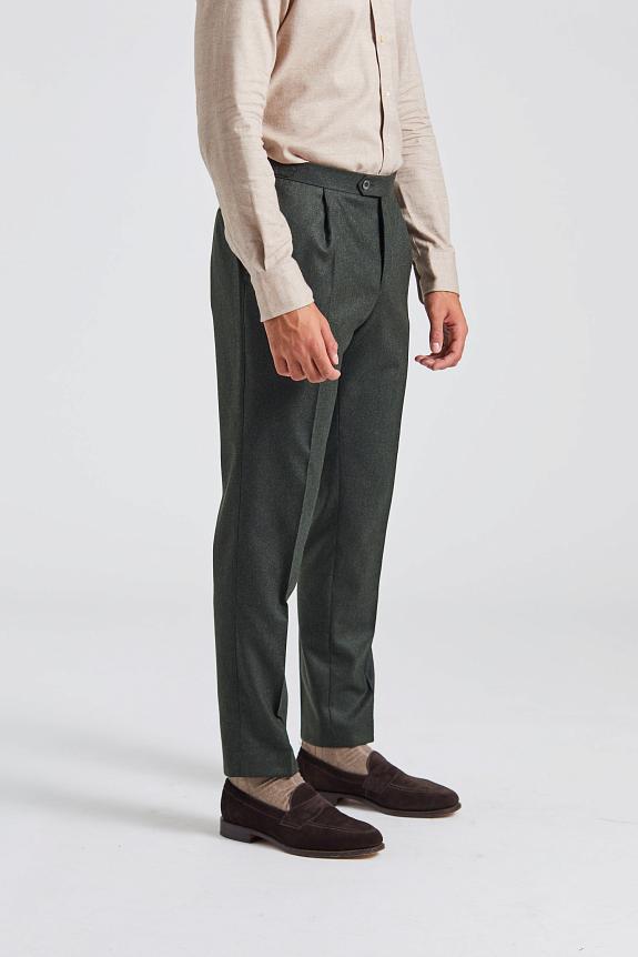 Onesto Prato Flanell Pant Green-1