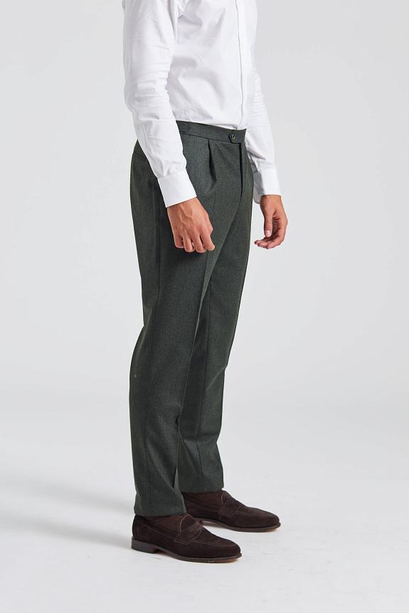 Onesto Prato Flanell Pant Green-6