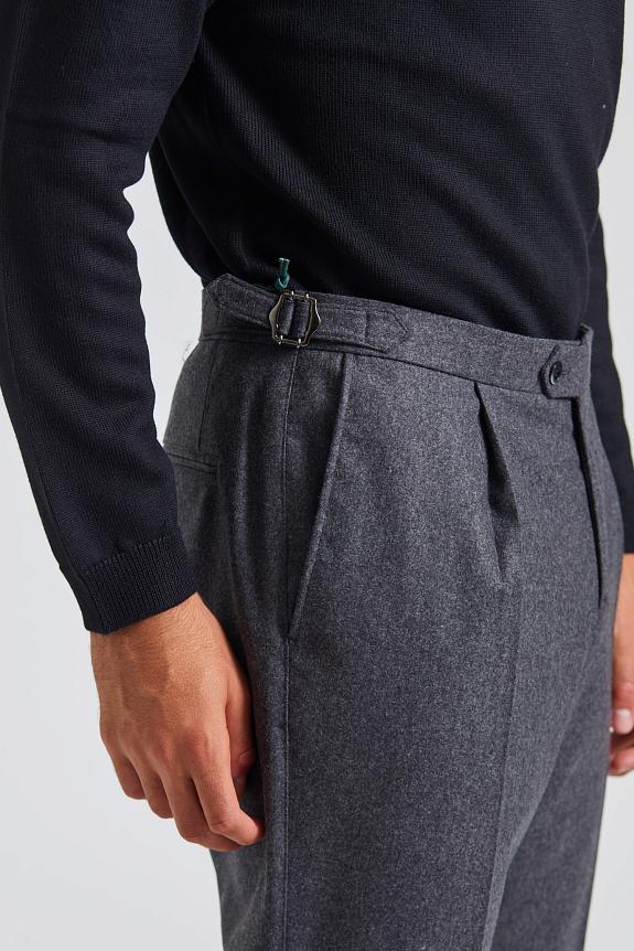 Onesto Prato Flanell Pant Grey-4